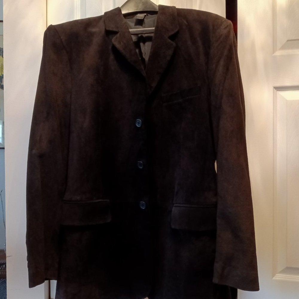 Mens suede blazer 38R